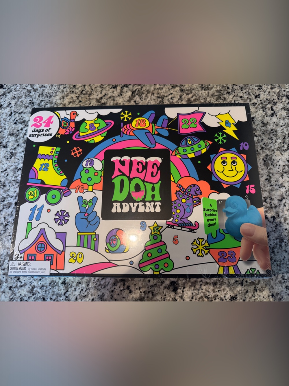 Advent Surprise Pack - Bright Multicolor with Blue Figure